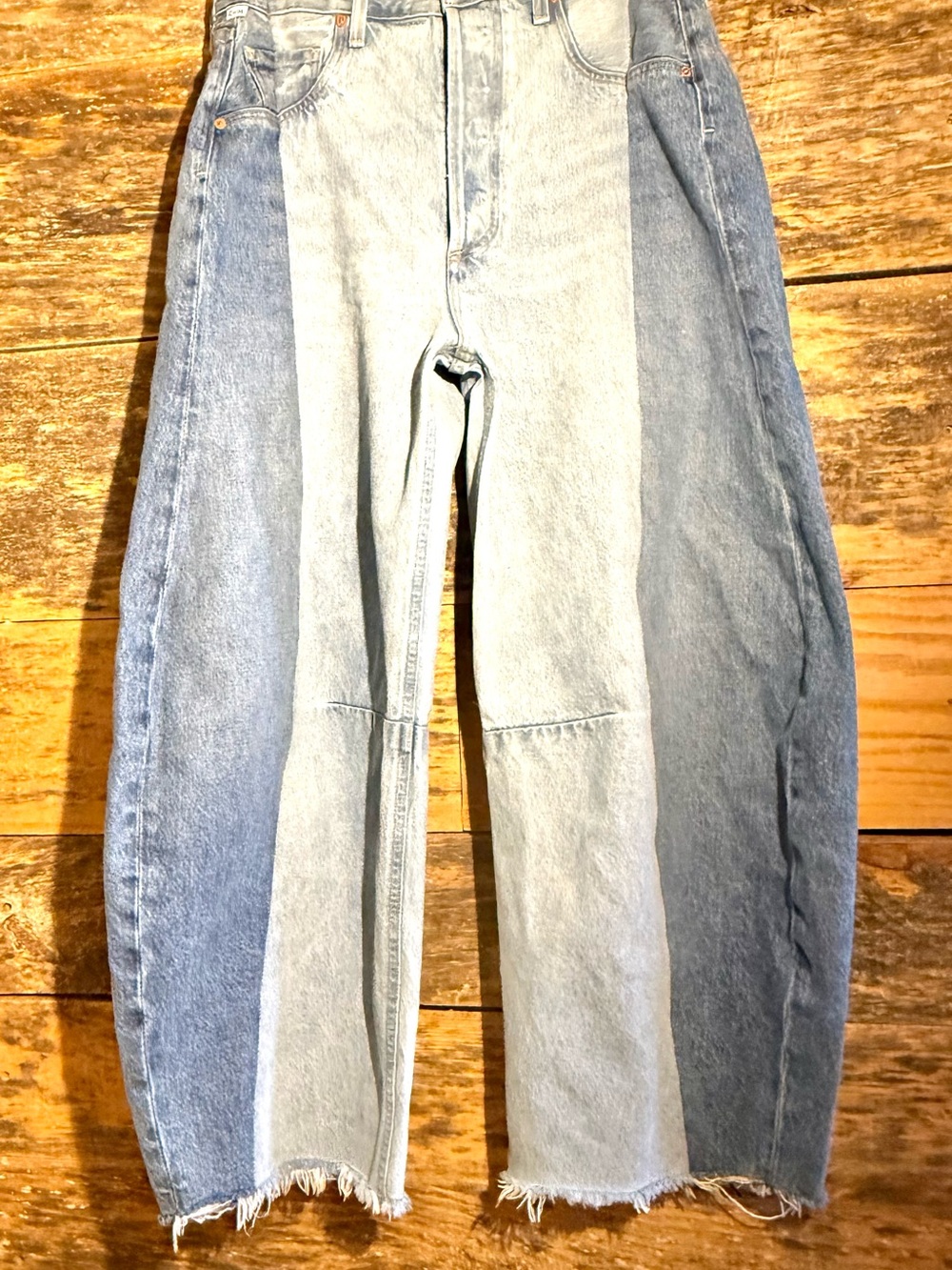 Citizens Of Humanity, “Pieced Horseshoe” Barrel Leg Jeans